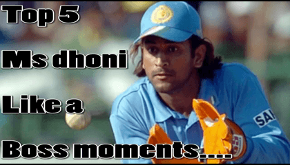 TOP 5 MS DHONI MOMENTS