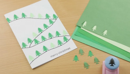 DIY Christmas Greeting Card  How to make Christmas Card