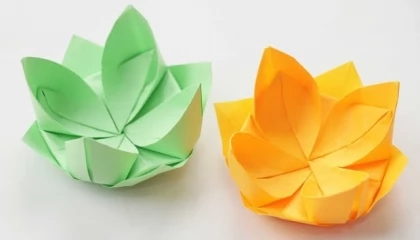 Lotus Flower craft  Lotus Flower Paper Craft  Paper Crafts For School