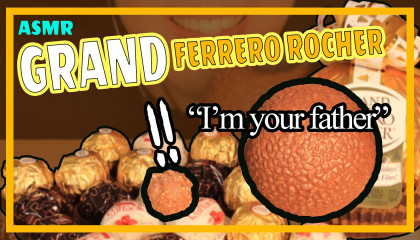 ASMR Unboxing Giant Ferrero Rocher Vs Ferrero Rocher Chocolate Mukbang (eating Sounds)[ASMR Quiz3-1]