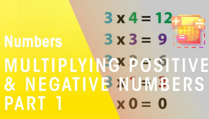 Learn How To Multiply Positive & Negative Numbers  Numbers  Math's