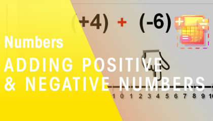 How To Add Positive & Negative Numbers  Numbers  Math's