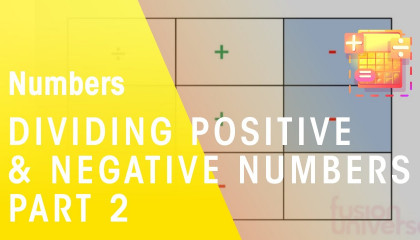 Another Way To Divide Positive & Negative Numbers  Numbers  Math's