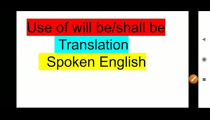 use of will be shall be in English grammar (Hindi) ।use of will be shall be with examples