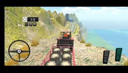 Village Tractor Trolley Driving Simulator Game 3D _ Android Gameplay