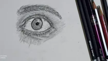 How to draw realistic eye