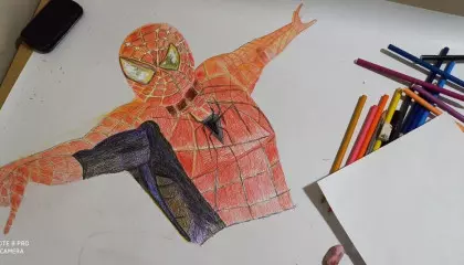 Spiderman drawing part 1