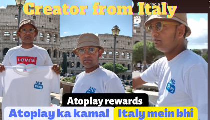 Atoplay gift, Namaste Italy, AtoPlay ne bheja reward Italy