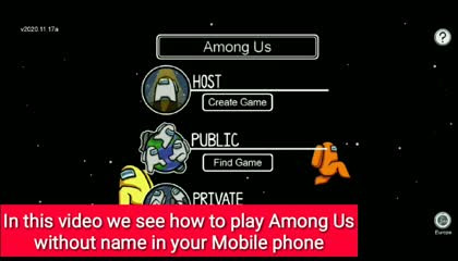 Secret Code To Remove Name In Among Us Mobile?? Among Us