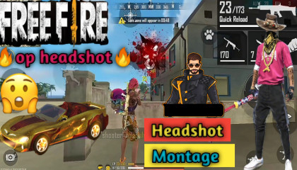 free fire best gameplay. free fire headshot gameplay.headshot montage gameplay.