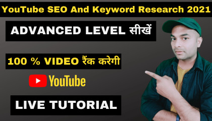 Advanced YouTube SEO & Keyword Research for YouTube 2021  Rank YouTube Videos Higher in Search