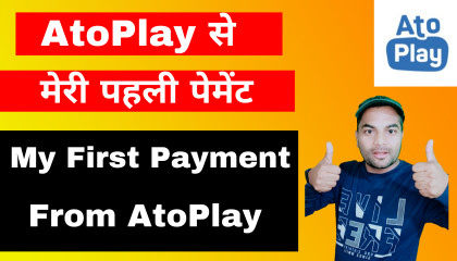 My first payment from atoplay  My first earning  My income from atoplay