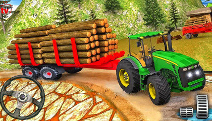  Game Offroad Tractor trolley  Game Driving Cargo Farming : Tractor game   Tractor wala game androidgameplay