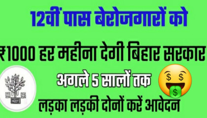 Bihar के 12th Pass बेरोजगार नौजवानों के लिए बहुत बड़ी खुशखबरी !!  TRICKER ANAND