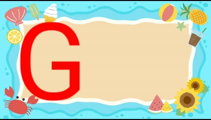 TEN WORDS STARTING FROM LETTER "G"  KIDS ENGLISH VOCABULARY LEARNING VIDEO