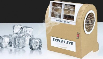How to make mini air cooler from cardboard  !  DIY Air Cooler