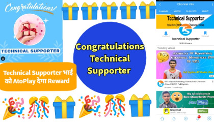 Congratulations Technical Supporter Bhai