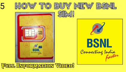 How Buy New BSNL Sim !! Full Information Video.
