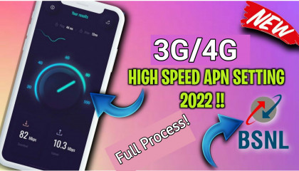 Bsnl Net Speed Trick  New Apn Setting For Bsnl 3G/4G