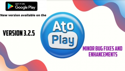 Update Now New Version Atoplay App From The PlayStore.