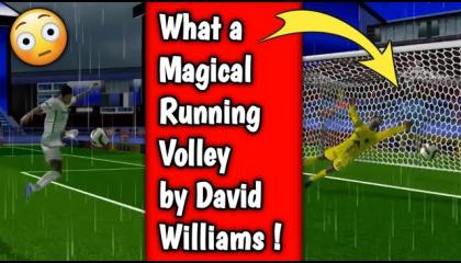 What a Magical Running Volley Goal by David Williams!!! Shorts by Gaming Uncoded