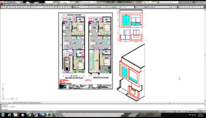 20×50 house design with 4 Elevation and planning 3