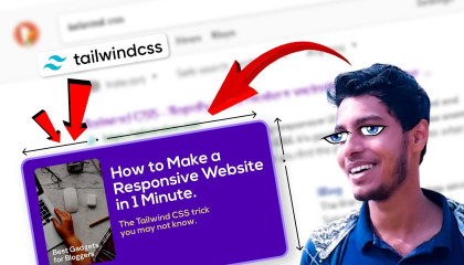 Easy Tailwind CSS Trick to Create Responsive Websites in 1 Minute