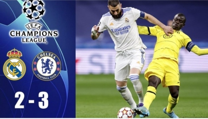 UEFA CHAMPIONS LEAGUE REAL MADRID VS CHELSEA 2-3 EXTENDED HIGHLIGHT & ALL GOALS