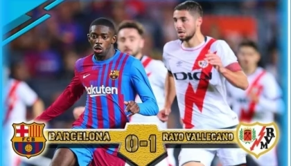 La Liga Barcelona Vs Rayo Vallencano 0-1 Extended Highlights &all Goals 25/04/22