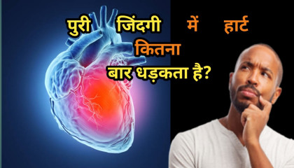 मानव के दिल से जुड़े आश्चर्यजनक तथ्य🤯😱  how many time heart pump in hole lifespanheartatoplayinfinitetruth