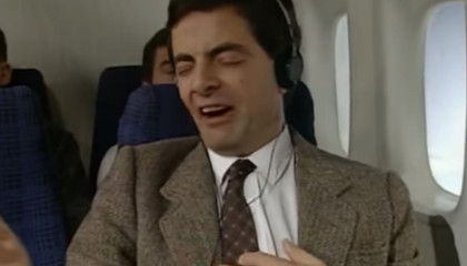 On a Plane  Funny Clip  Classic Mr. Bean