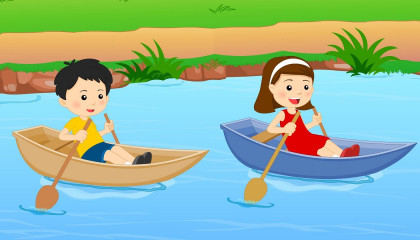 Row Row Row Your Boat  Nursery Rhyme For Children  Videos For Kids