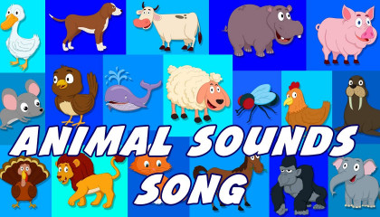 Animal Sounds Song  Sounds That Animals Make  Nursery Rhymes