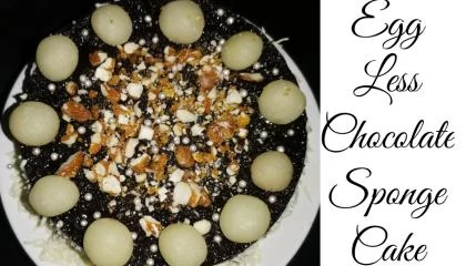 Chocolate sponge cake  home made simple cake recipe