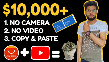 Earn $10,000+ Per Month(Copy & Paste Work)  Make Money Online From YouTube Without Creating Videos