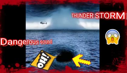 😱DANGEROUS SOUND😱  Thunder storm ⚡️⛈️ original animation
