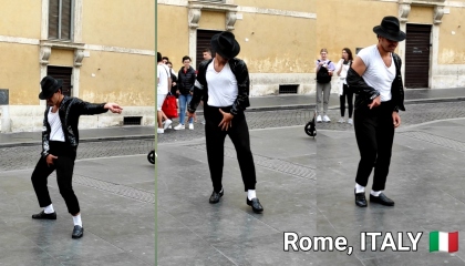 ROME (Italy) 🇮🇹 - Dancing like Michael Jackson ❤️