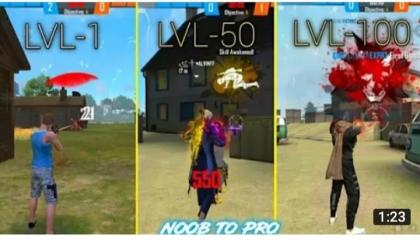 Noob to pro journey /LV 1 to 100  garena free fire