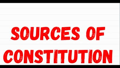 sources of Indian constitution