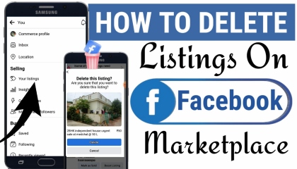 How to delete listing on facebook marketplace  facebook marketplace  FB