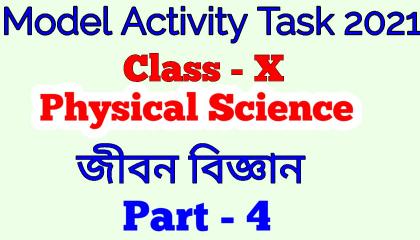 Class 10 Model Activity Task Life Science Part 4 Model Activity Task