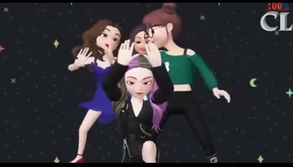 Tik tok doll cartoon dancing video.
