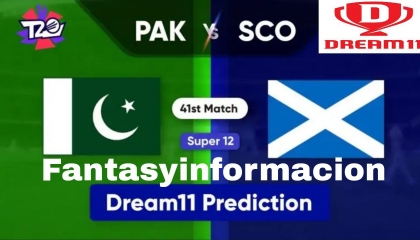 PAK vs SCO Dream11 Team, SCO Dream11 Prediction , Today Match for ICC World Cup
