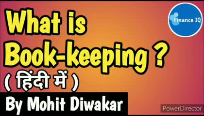 What is Bookkeeping in Hindi.