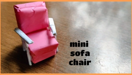 how to make mini sofa chair with paper and glow at home crofts