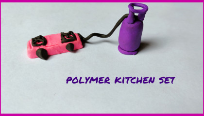toy polymer clay kitchen set making at home