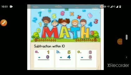preposition & Subtraction kids activity worksheet