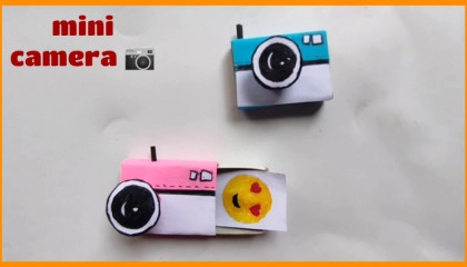 how to make mini camera with paper for gift your friend diy paper camera