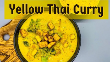 Yellow Thai Curry  Thai recipe  Vegetarian Thai curry  Coconut Milk recipe