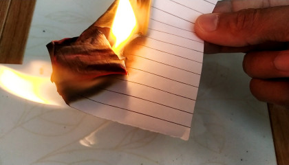 अब कागज को जलाइए बिना आग के  100% working